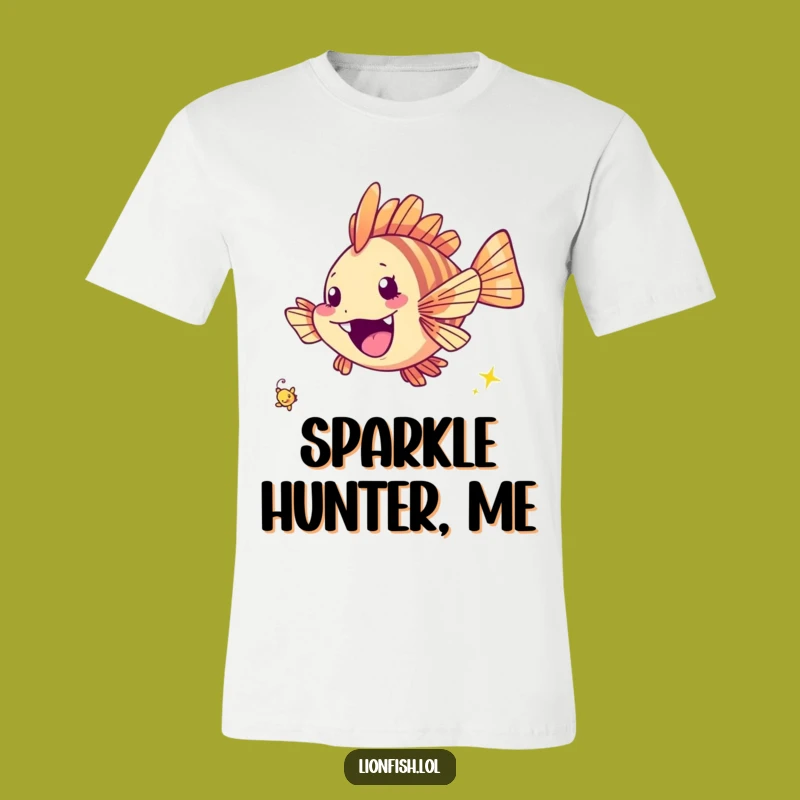 Funny Cheerful Lionfish T-Shirt - Twinkling Fun Tee - Great Joyful Gift